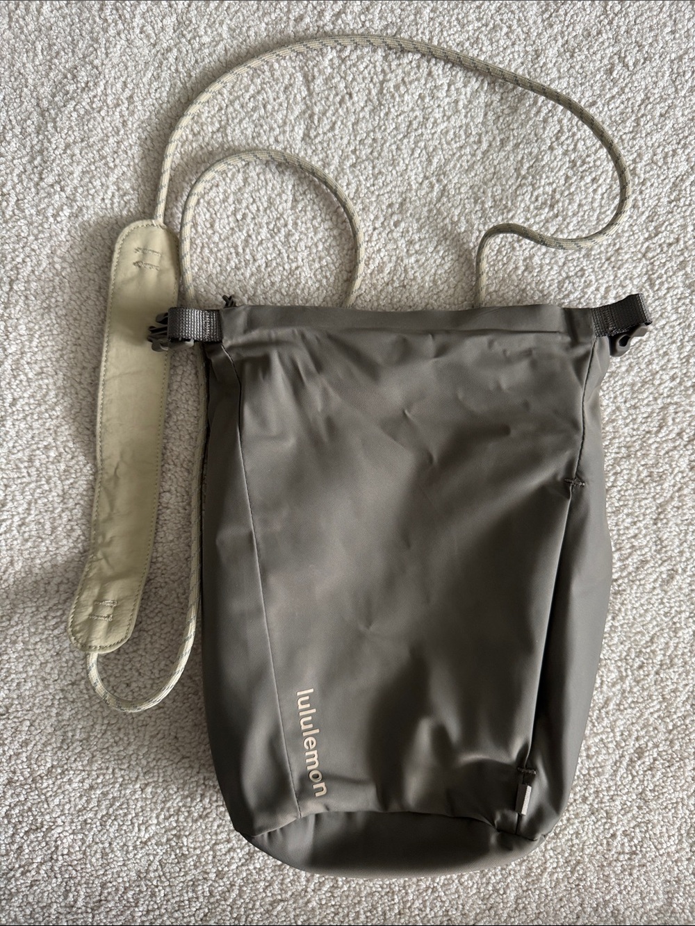 lululemon athletica Olive Green Rolltop Crossbody Bag
